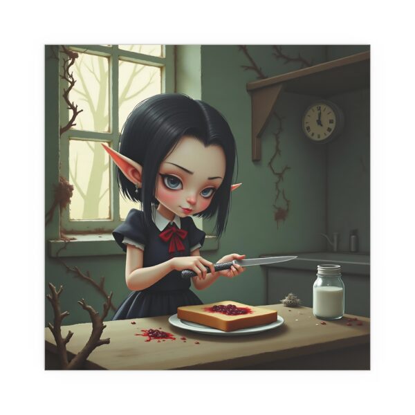 Dark Fantasy Art Silk Poster, Whimsical Wall Decor, Gothic Home Decor, Perfect for Halloween Gifts, Unique Interior Design - Image 7