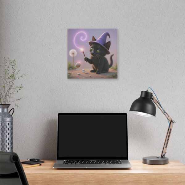 Magical Cat Canvas Art, Whimsical Home Decor, Cat Lover Gift, Cute Wall Art, Gift for Kids, Halloween Decor - Image 12