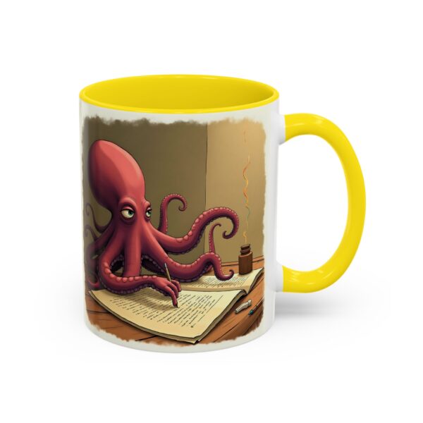 Whimsical Octopus Writing Mug | Artistic Coffee Mug, Gift for Writers, Ocean Lover's Mug, Unique Tea Cup, Fun Desk Accessory - Image 30