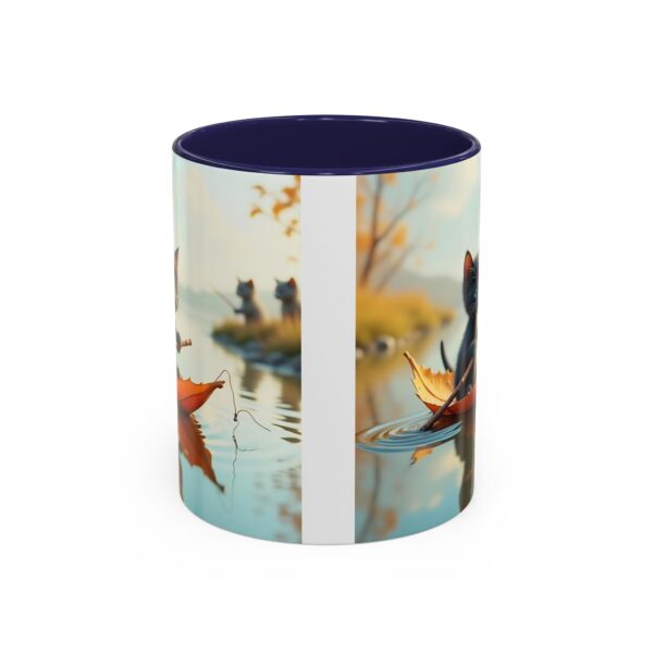 Whimsical Cat Coffee Mug - Black Accent, Perfect for Cat Lovers, Fall Decor, Cute Gift for Her, Cozy Mornings - Image 5