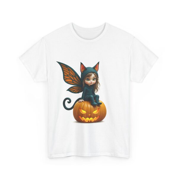 Halloween Fairy Cat Unisex Tee, Spooky Costume Top, Pumpkin Shirt, Kids Halloween Apparel, Fall Party T-shirt, Cute Halloween Gift - Image 3
