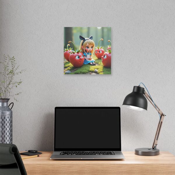 Charming Whimsical Canvas Art, Cute Wall Decor for Kids, Strawberry Fantasy Decor, Nursery Wall Art, Sweet Gift for Birthdays - Image 8