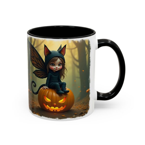 Whimsical Fairy Cat Coffee Mug | Magical Cat Mug, Fantasy Gift, Halloween Decor, Cozy Beverage Holder, Enchanted Drinkware - Image 3