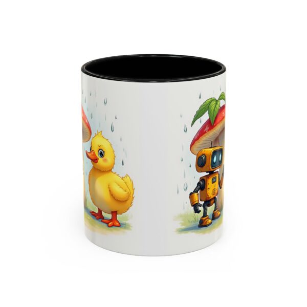 Whimsical Duck & Robot Coffee Mug, Cute Gift for Kids, Fun Kitchen Decor, Birthday Present, Office Mug - Image 2