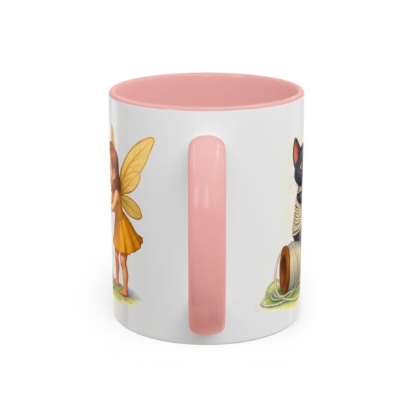Whimsical Fairy and Cat Coffee Mug, Cute Cat Mug, Gift for Cat Lovers, Fairy Tale Mug, Fantasy Lover's Drinkware - Image 12