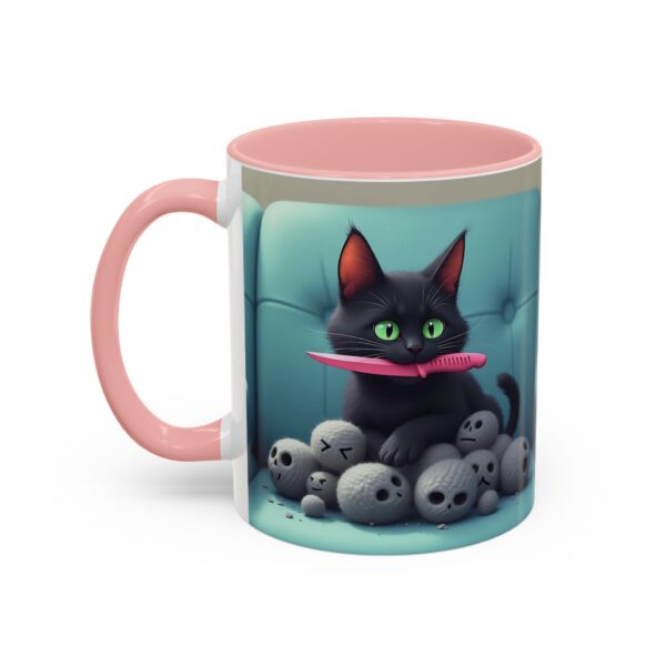 Cat Lover's Accent Coffee Mug - Fun Kitty Design, Gift for Cat Owners, Pet Lover's Coffee Cup, Halloween Decor, Unique Cat Gift - Image 11
