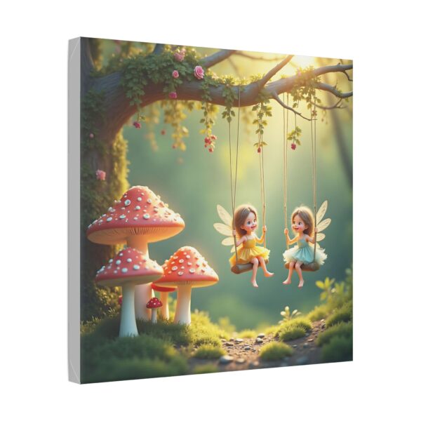 Whimsical Fairy Garden Stretched Canvas Art, Enchanting Home Decor, Kids Room Decor, Fairy Tale Wall Art, Nature-Inspired Gift - Image 14