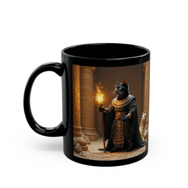 Black Mug Egyptian Cat Sorcerer - Image 3