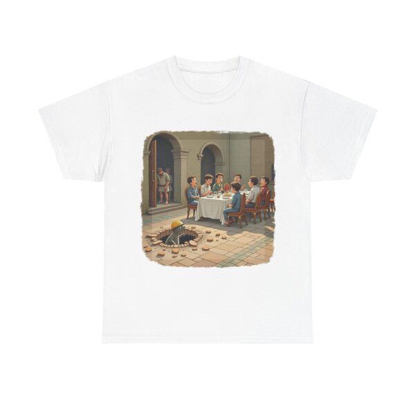 Charming Parody Tee for Art Lovers, Funny Graphic T-Shirt, Casual Wear, Gift for Friends, Unique Museum Humor