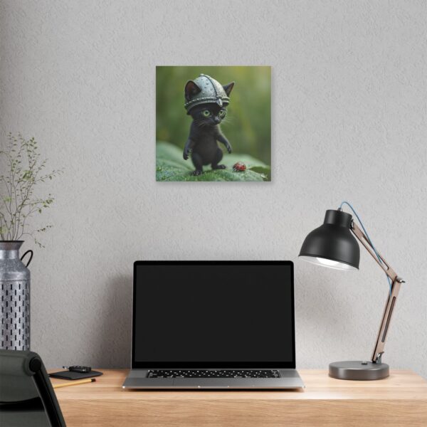 Whimsical Cat Canvas Art | Cat Lover Wall Decor, Unique Home Gift, Funny Pet Art, Kids Room Decoration, Animal Lover Gift - Image 12