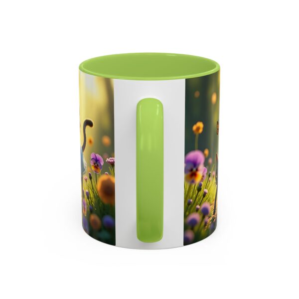 Charming Cat & Girl Coffee Mug, Floral Mug, Cat Lover Gift, Alice in Wonderland Theme, Unique Kitchen Decor, Cute Drinkware - Image 36
