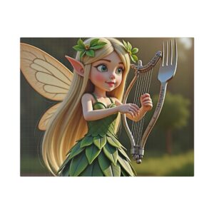 Whimsical Fairy Canvas Art, Enchanted Wall Decor, Gift for Fairy Lovers, Nursery Wall Art, Fantasy Home Decor