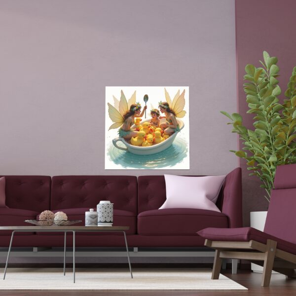 Whimsical Fairy Poster, Fairy Art Print, Fairy Decor, Kids Room Wall Art, Magical Silk Poster - Image 6