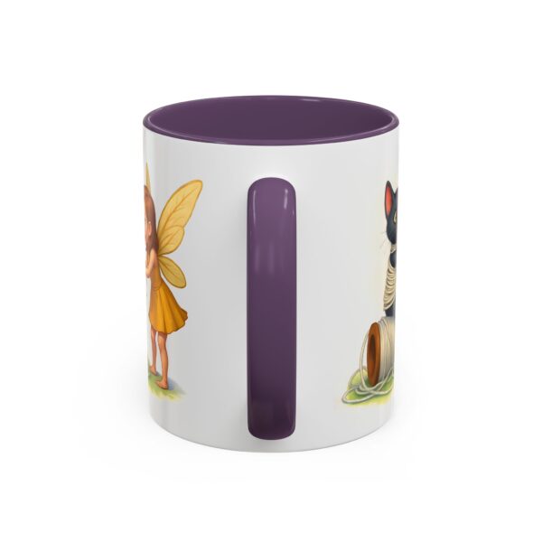 Whimsical Fairy and Cat Coffee Mug, Cute Cat Mug, Gift for Cat Lovers, Fairy Tale Mug, Fantasy Lover's Drinkware - Image 28