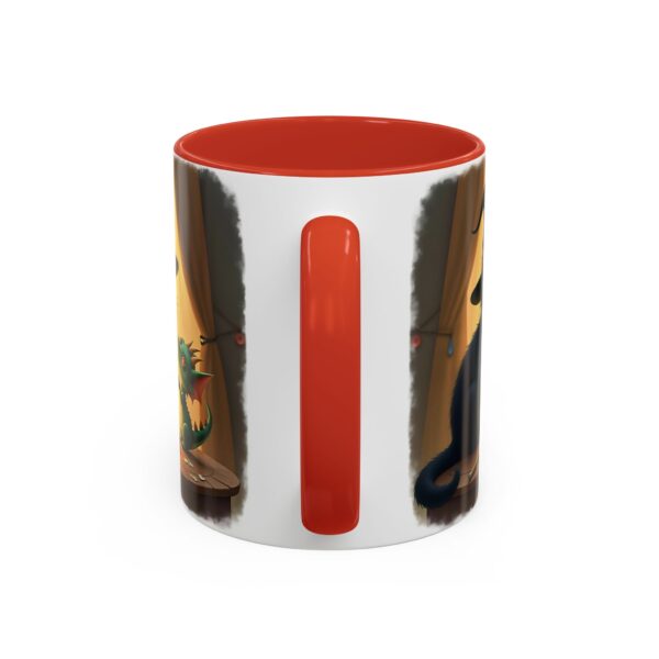 Whimsical Cat & Dragon Mug, Cute Coffee Mug, Halloween Decor, Gift for Cat Lovers, Cozy Tea Mug, Fantasy Drinkware - Image 16
