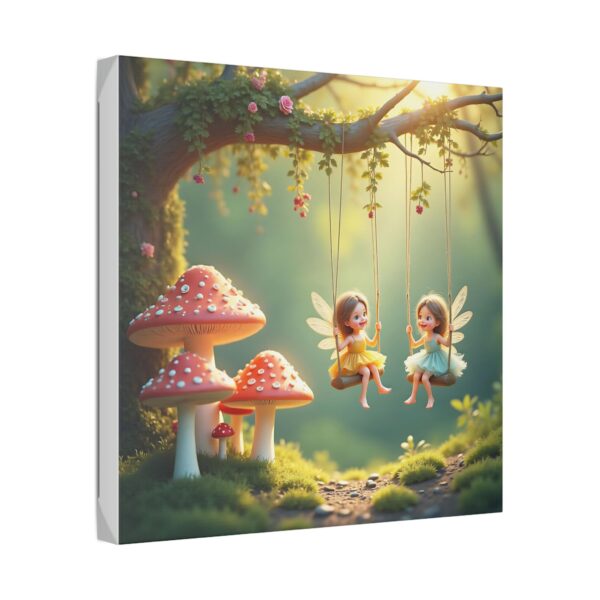 Whimsical Fairy Garden Stretched Canvas Art, Enchanting Home Decor, Kids Room Decor, Fairy Tale Wall Art, Nature-Inspired Gift - Image 10