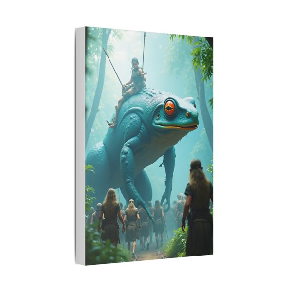 Fantasy Frog Canvas Art Print, Home Decor, Wall Art, Unique Gift, Nature Inspired, Adventure Theme - Image 2