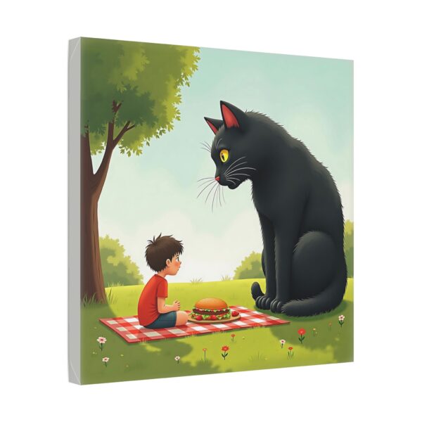 Whimsical Cat Canvas Art, Playful Wall Decor, Child and Pet Lovers Gift, Unique Home Accent, Fun Children’s Room Artwork - Image 14