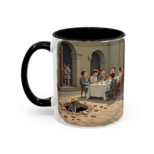 Whimsical Accent Coffee Mug, Unique Gift for Coffee Lovers, Funny Office Mug, Ideal for Birthdays, Housewarming, Relaxation