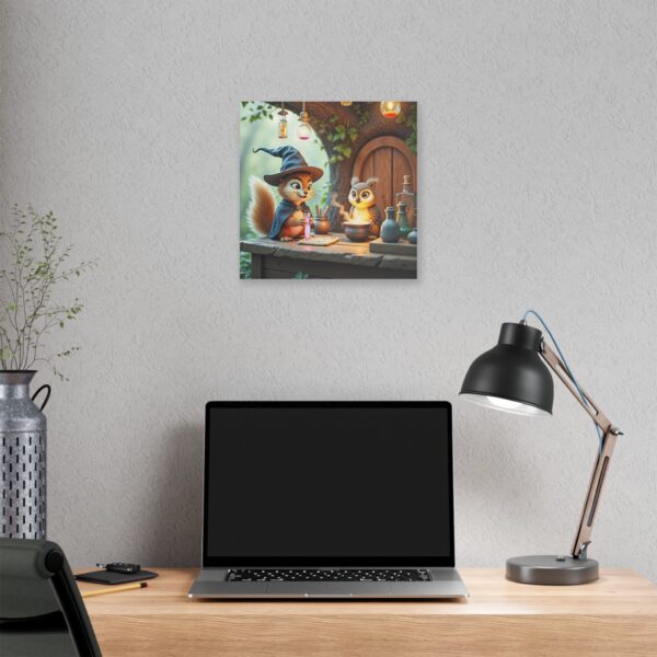 Canvas Wall Art - Scholarly Owl and Squirrel Potion Seller - Image 12