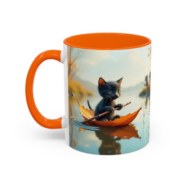 Whimsical Cat Coffee Mug - Black Accent, Perfect for Cat Lovers, Fall Decor, Cute Gift for Her, Cozy Mornings - Image 23