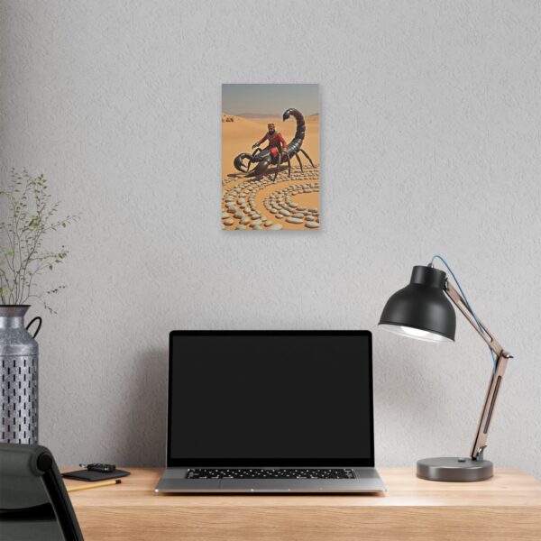 Desert Adventure Canvas Art, Scorpion Wall Decor, Unique Home Accent, Gallery Wall Art, Boho Style Wall Hanging, Gift for Nature Lovers - Image 4