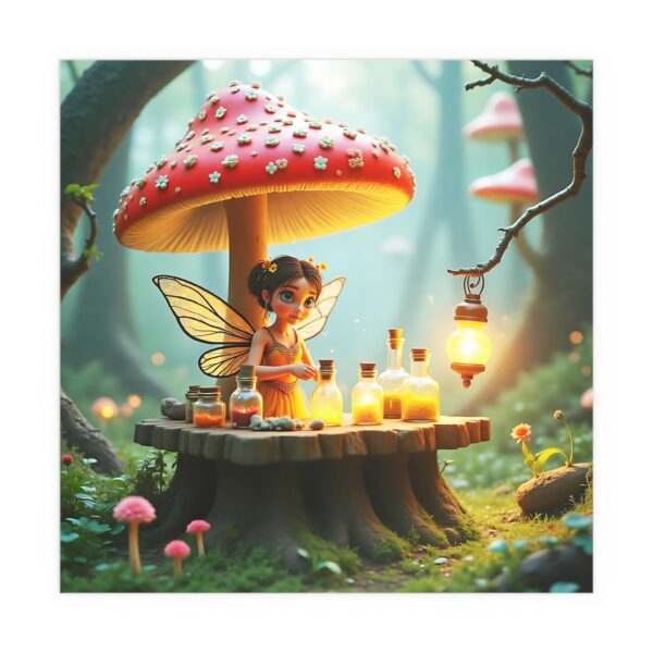 Silk Poster - Enchanted Forest Fairy Alchemy Stand - Image 4