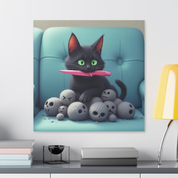 Playful Cat Canvas Wall Art, Cute Cat Decor, Whimsical Pet Print, Cat Lovers Gift, Fun Home Decor - Image 23