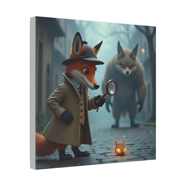 Whimsical Animal Canvas Art Print, Fox Detective Illustration, Nursery Decor, Kids Room Wall Art, Unique Gift for Animal Lovers - Image 14
