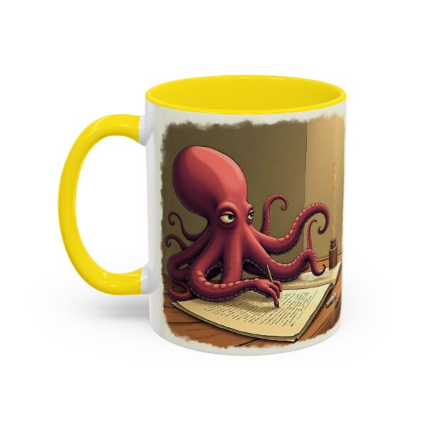 Whimsical Octopus Writing Mug | Artistic Coffee Mug, Gift for Writers, Ocean Lover's Mug, Unique Tea Cup, Fun Desk Accessory - Image 31