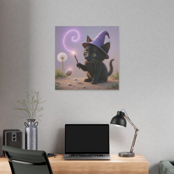 Magical Cat Canvas Art, Whimsical Home Decor, Cat Lover Gift, Cute Wall Art, Gift for Kids, Halloween Decor - Image 24