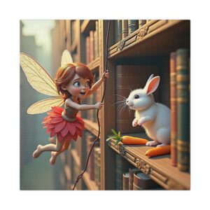 Whimsical Fairy Canvas Art | Enchanted Decor for Kids' Rooms, Magical Gift for Fairy Lovers, Nursery Wall Art, Unique Gift Idea, Fairy [...]