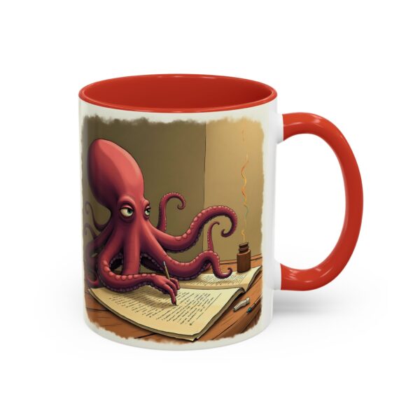 Whimsical Octopus Writing Mug | Artistic Coffee Mug, Gift for Writers, Ocean Lover's Mug, Unique Tea Cup, Fun Desk Accessory - Image 14