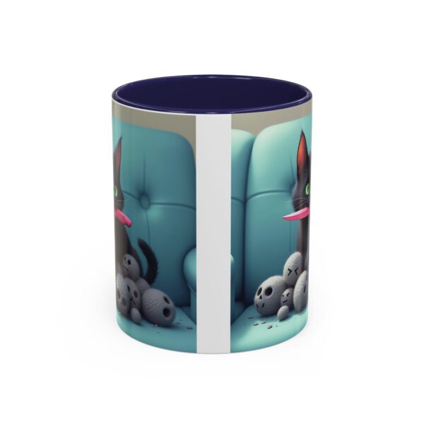Cat Lover's Accent Coffee Mug - Fun Kitty Design, Gift for Cat Owners, Pet Lover's Coffee Cup, Halloween Decor, Unique Cat Gift - Image 5