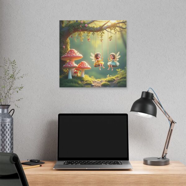 Whimsical Fairy Garden Stretched Canvas Art, Enchanting Home Decor, Kids Room Decor, Fairy Tale Wall Art, Nature-Inspired Gift - Image 12