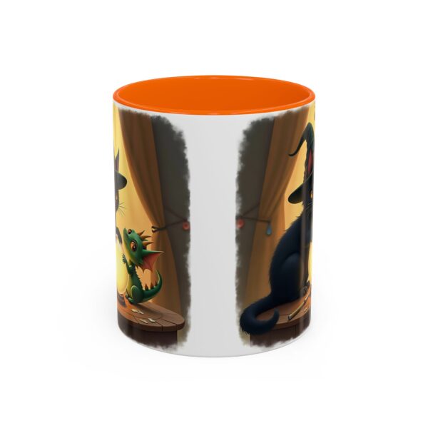 Whimsical Cat & Dragon Mug, Cute Coffee Mug, Halloween Decor, Gift for Cat Lovers, Cozy Tea Mug, Fantasy Drinkware - Image 21