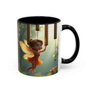 Fairy Melody Coffee Mug, Enchanted Evening Mug, Cute Fairy Cup, Magical Drinkware, Fairy Gift for Her, Whimsical Home Decor