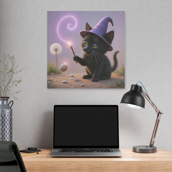 Magical Cat Canvas Art, Whimsical Home Decor, Cat Lover Gift, Cute Wall Art, Gift for Kids, Halloween Decor - Image 20
