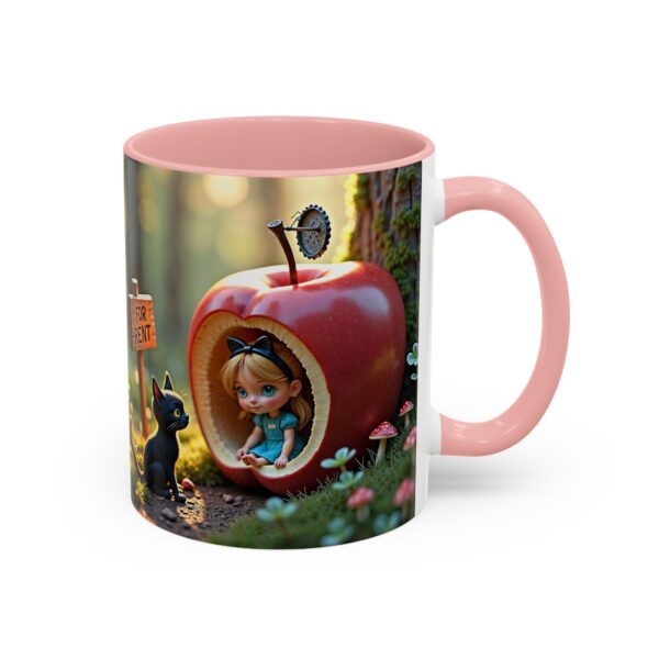 Whimsical Apple House Coffee Mug - Cute Cat & Doll Design, Gift for Cat Lovers, Home Office Decor, Eco-Friendly Drinkware - Image 10