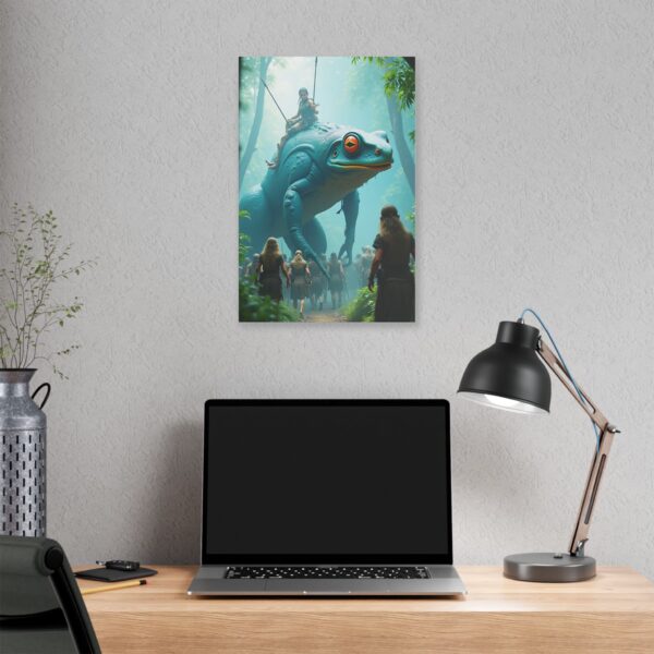 Fantasy Frog Canvas Art Print, Home Decor, Wall Art, Unique Gift, Nature Inspired, Adventure Theme - Image 4