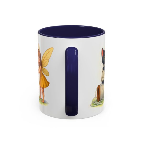 Whimsical Fairy and Cat Coffee Mug, Cute Cat Mug, Gift for Cat Lovers, Fairy Tale Mug, Fantasy Lover's Drinkware - Image 8
