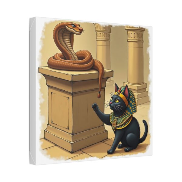 Egyptian Cat Canvas Art, Unique Wall Decor, Home Office Artwork, Gifts for Cat Lovers, Egyptian Themed Decor - Image 10