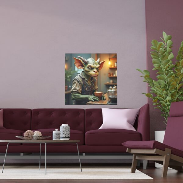 Magical Creature Silk Poster, Whimsical Wall Art, Fantasy Decor, Gifts for Home, Kids Room Wall Art, Unique Indoor Outdoor Art - Image 6