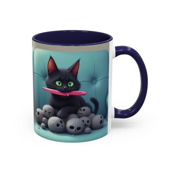 Cat Lover's Accent Coffee Mug - Fun Kitty Design, Gift for Cat Owners, Pet Lover's Coffee Cup, Halloween Decor, Unique Cat Gift - Image 6