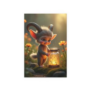 Whimsical Silk Poster Prints for Home Decor, Children's Room Wall Art, Nature-themed Decor, Gift for Kids, Fantasy Wall Art
